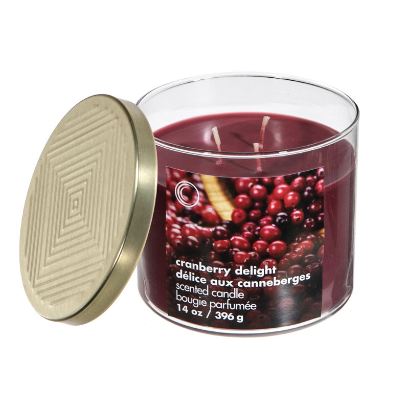 Cranberry Delight Scented Jar Candle
