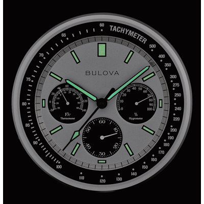 Lunar Pilot Tachymeter Metal Wall Clock, C1971