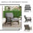 Keegan Solid Wood Outdoor Three Pieces Chair Conversation Seating Group With Cushions And Side Table-246522574-246522576