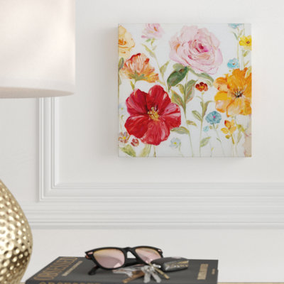 « wildflower fantaisie ii », peinture sur toile tendue