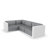Gatsby 114" Wide Outdoor Reversible Patio Sectional with Cushions-102695941-102695943-102695944