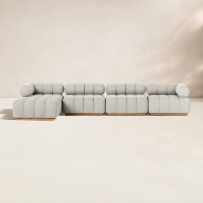 Martinique 146" Teak Patio Sectional