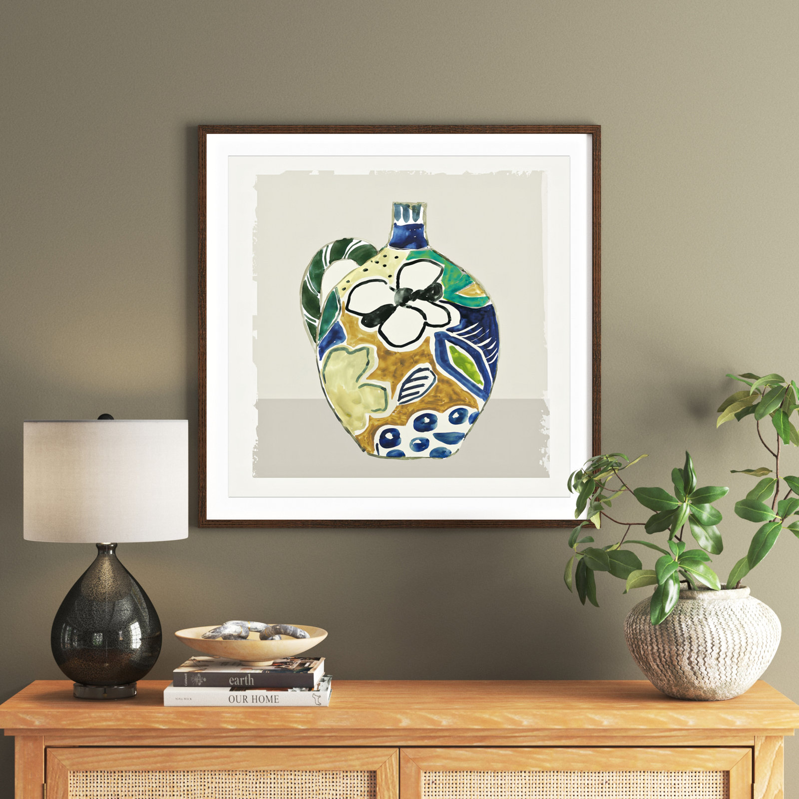 Picasso Vase by Aimee Wilson, Walnut, 32" H x 32" W x 0.75" D