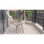 Chaise de jardin pliante ajustable, chaise de salle à manger pliante à dossier haut avec accoudoirs et structure en aluminium, idéale pour le jardin et le balcon.