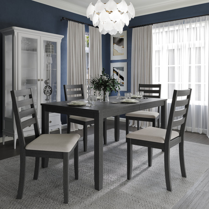 Ocossio 4 - Person Four Leg Dining Set, Gray