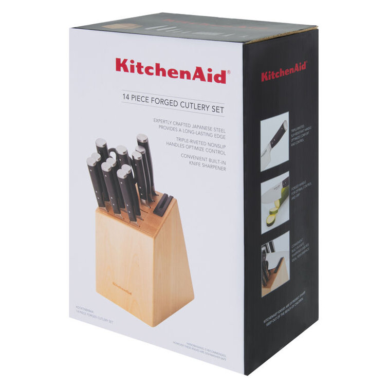 Kitchenaid Gourmet 14-Piece Stainless Steel Kitchen Knife Block Set kitchen  knife set knife set kitchen accessories