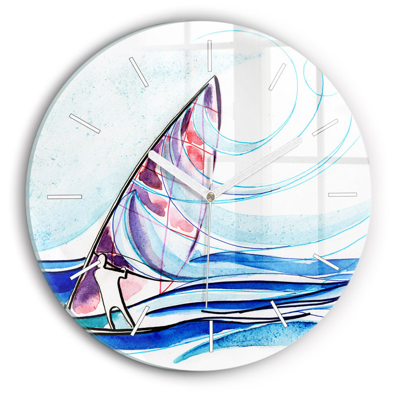 Glass Wall Clock