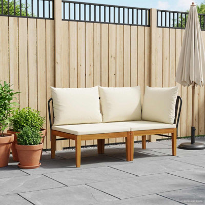 70 cm W Patio Sofa with Cushions