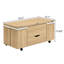 Ensemble de tables basses multifonctionnelles à plateau relevable: 4 tabourets, rangement caché et roulettes pour les espaces modernes