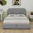 Upholstered Platform Bed With Hydraulic Storage System-1861519678-1861519616