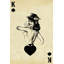 «King of Spades» - Toile rétro sépia