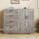 43.3'' H Armoire Wardrobe Closet With 4 Drawers And 2 Doors, Hanging Rod