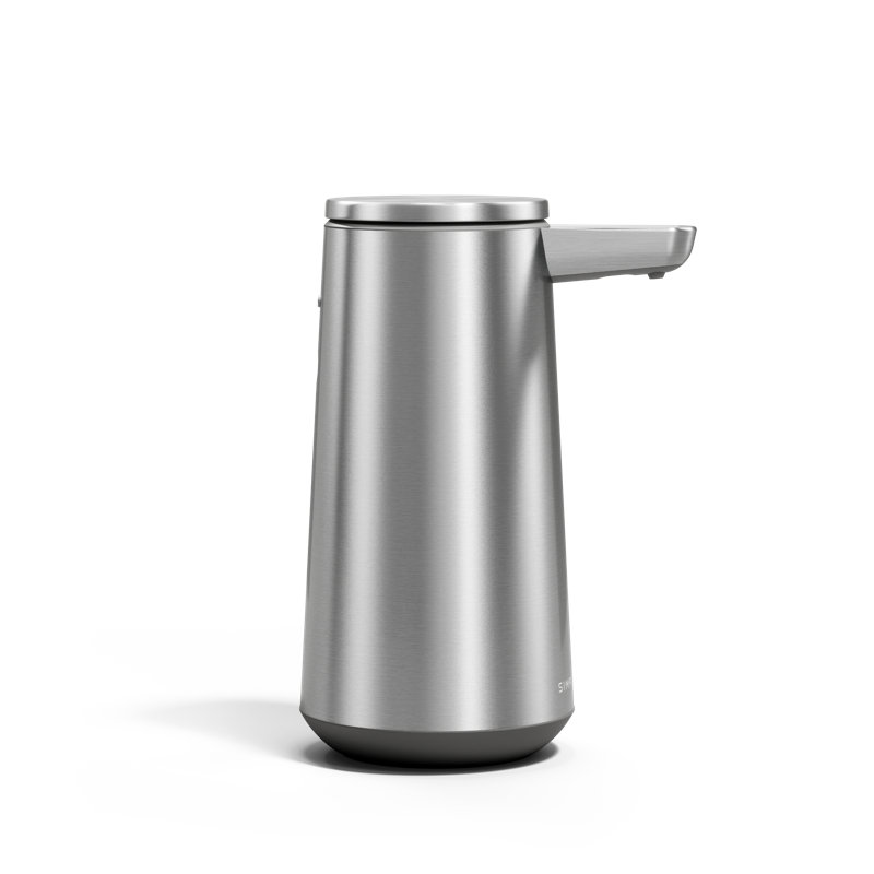 sensor pump foam, brushed stainless steel, Brushed