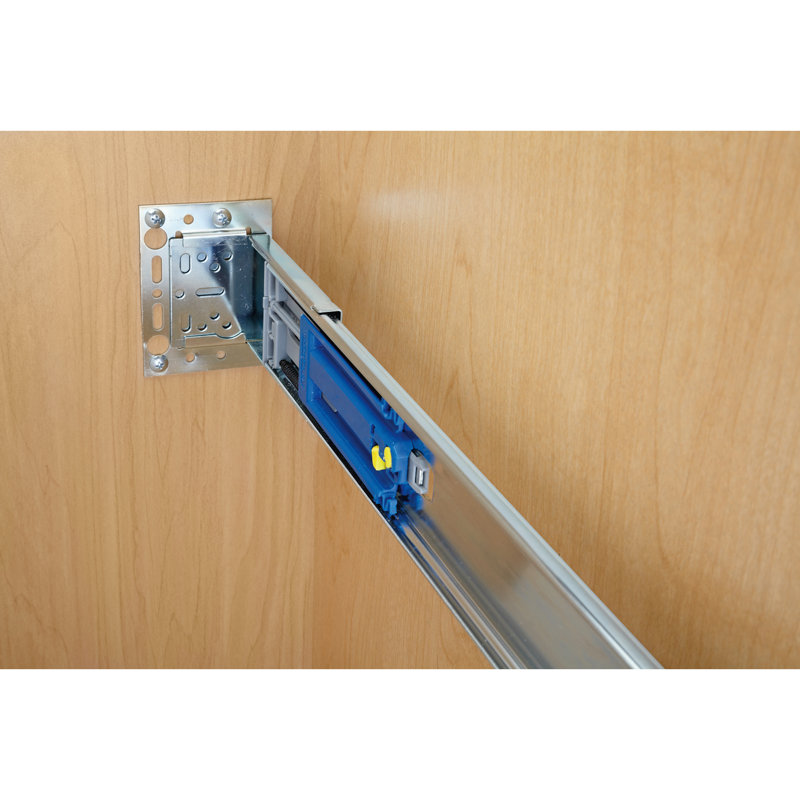 Poubelle escamotable en bois à fermeture en douceur Rev-A-Shelf, 35 pte, argent métallique, 8.75