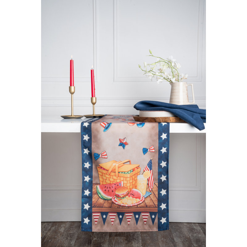 Chemin de table sans motif, 90 po x 13 po