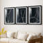 ABSTRACT Series DCX III - Impression encadrée sur mesure de qualité supérieure - 3 pièces-782599362-782599389