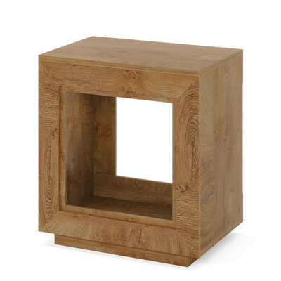 TribeSigns Wood End Table, Square Side Table Nightstands with Storage