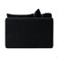 Canapé modulaire 71 pouces à 2 places à 2 niveaux, assemblage à 2 niveaux pour assembler un canapé, velours côtelé, noir-134009935-134009937