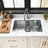 Kingston Brass Uptowne Single Bowl Undermount Kitchen Sink With Strainer