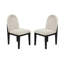 Ensemble de salle à manger de style traditionnel et chaises d'appoint 6X