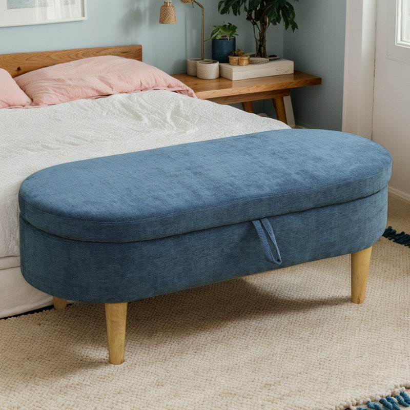 Storage Ottoman Bench Storage Chest End Of Bed Bench Foot Rest With Flipping Lid