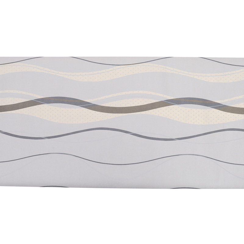Contemporary Geometric Curving Linear Wallpaper