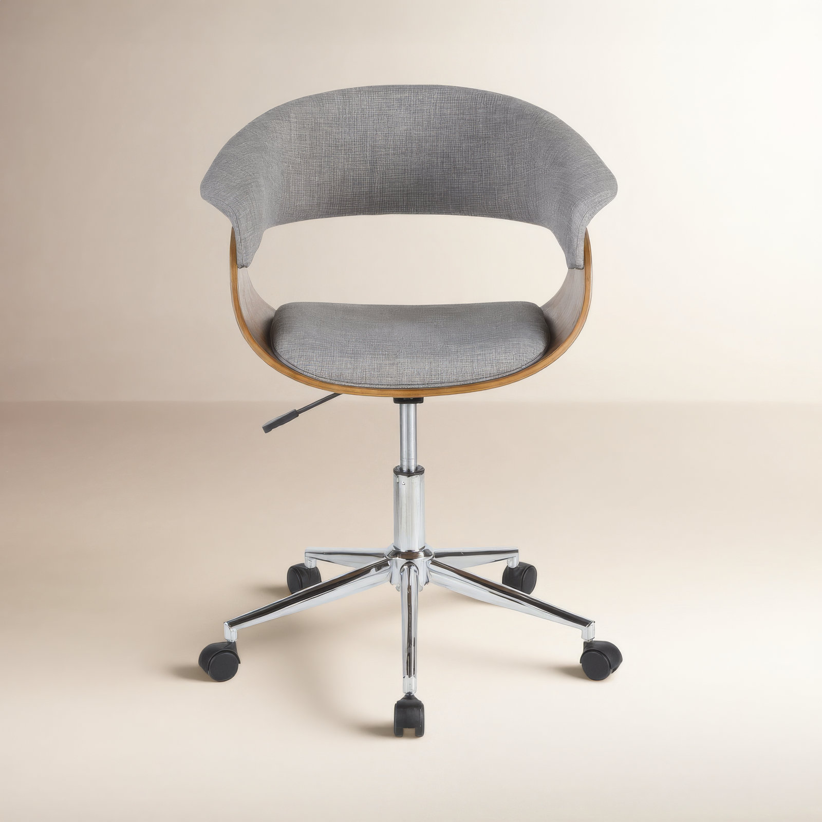 Frederick Adjustable Office Chair, Gray Textured