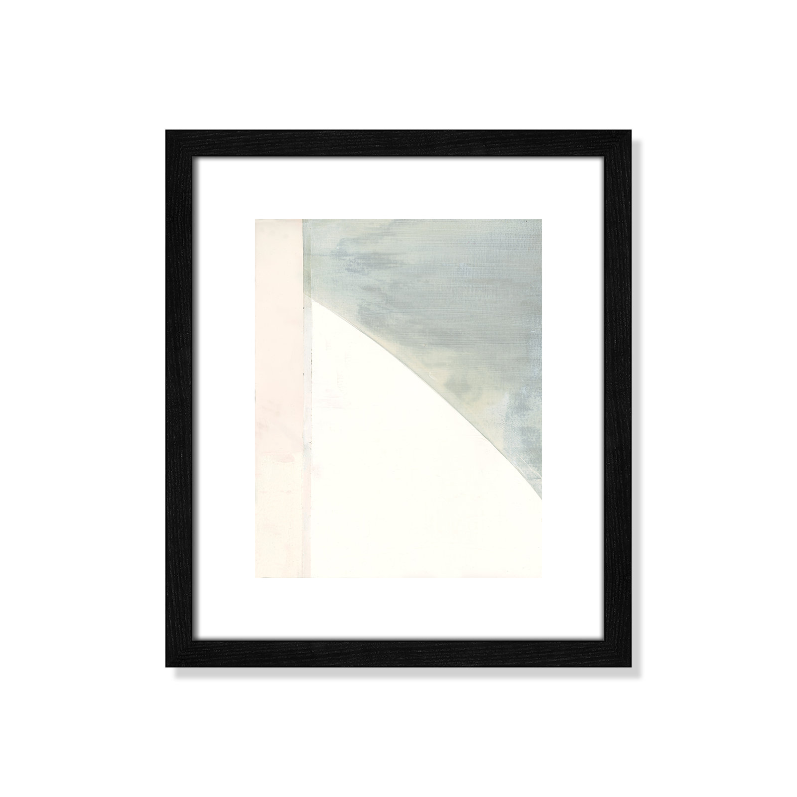 In Neutral I - Painting Print, Black Wood Framed Paper, 15" H x 13" W x 0.75" D