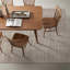 Tapis rayé beige texturé à rayures-710642