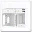 Cat Litter Box Enclosure with LED Light-1257916644