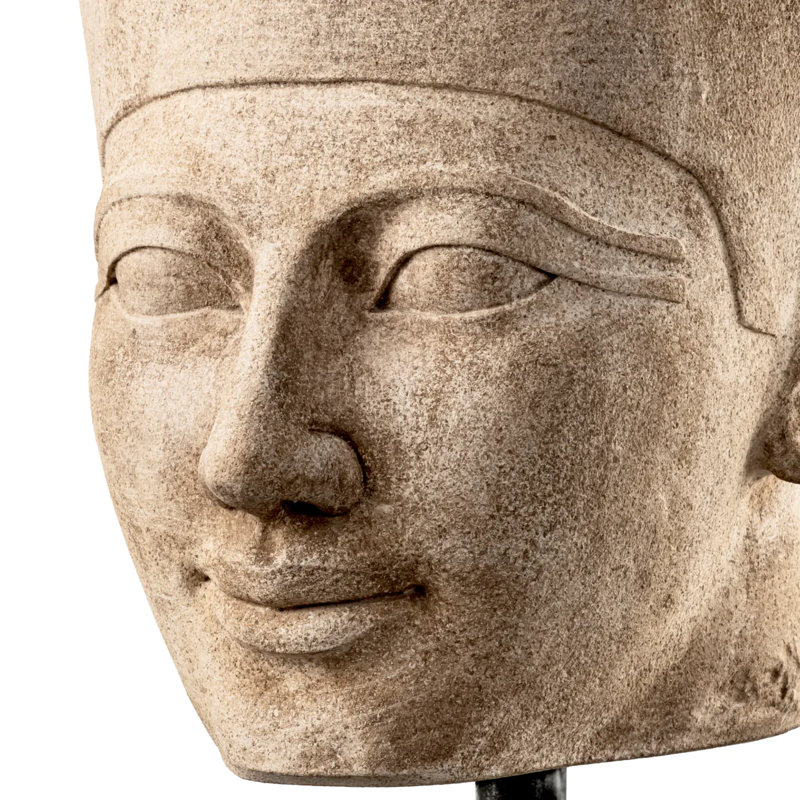 Met Hand Painted Stone Bust