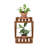Shanda Outdoor Toolless Multipurpose Folding Display Plant Stand, 2-Tier, Natural