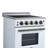 Loiano 24 Inch Freestanding Electric Range in White, Storage Drawer, 4 Elements 6,000W, 2.3 cu.ft., Adjustable Legs-114658096