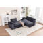 Canapé modulaire 103 po avec méridienne en forme de L, canapé modulaire désossé large de 103 po pour le salon, aucun assemblage requis-1532754934-1532754929