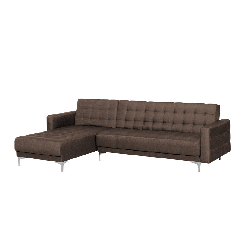 Bill 4 Seater Sofa Bed, Dark Brown