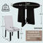 Ensemble de table de salle à manger 5 pièces 43 po et 4 chaises rembourrées-2076239198-2076239199