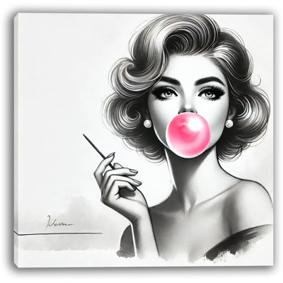 Art sur toile Elegant Bubblegum