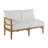 Santa Barbara 57.5" Wide Teak Loveseat with Cushions
