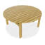 Round Redwood Outdoor Dining Table With Umbrella Hole , 156cm W 156cm D-1891940904