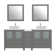 Karson 72'' Double Bathroom Vanity with Engineered Marble Top with Mirror