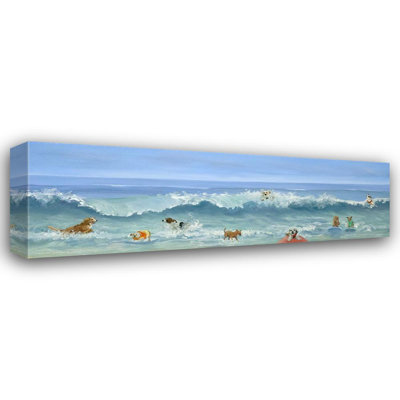 Art sur toile tendue avec Dovecove Saxe, Carol, Beach Dogs