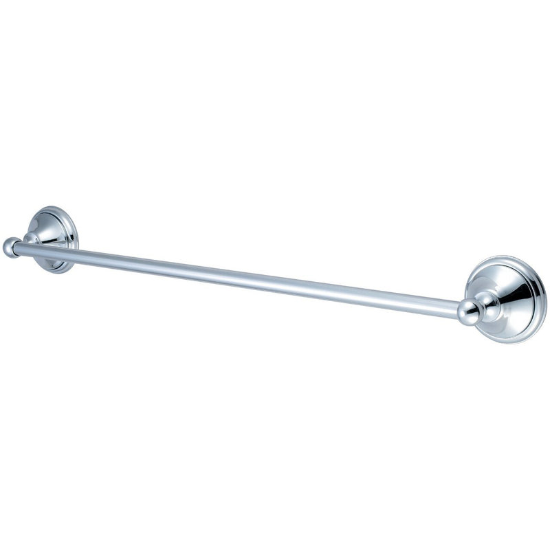 Barre à serviettes murale accent, H 3 po x l 24 po x P 26,53 po, Chrome poli