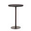 Outdoor 26" Bar Table, Pe, - Robust Iron Construction Build, Hand Crafted For Living Round Strong Support,