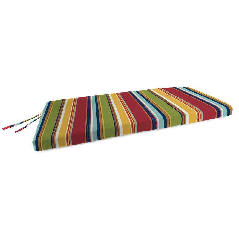 45" x 18" Solid Outdoor Glider Bench Cushion with Ties, Westport Garden