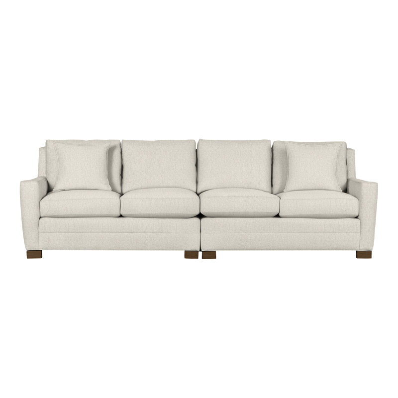 Canapé modulaire 2 pièces American Bungalow, Chenille Nompton Snow Crypton®, La Havane