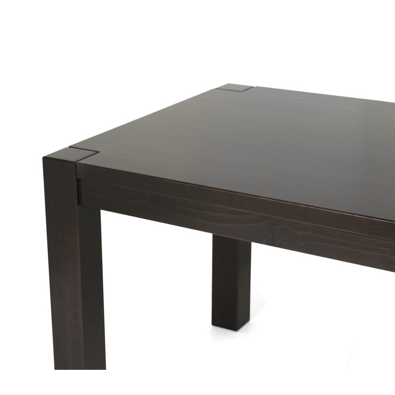 Ponston Pine Solid Wood Dining Table, Espresso