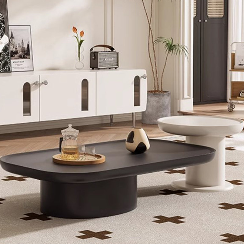 Table basse de salon de style crème, H 12,59 po x L 47,24 po x l 23,62 po
