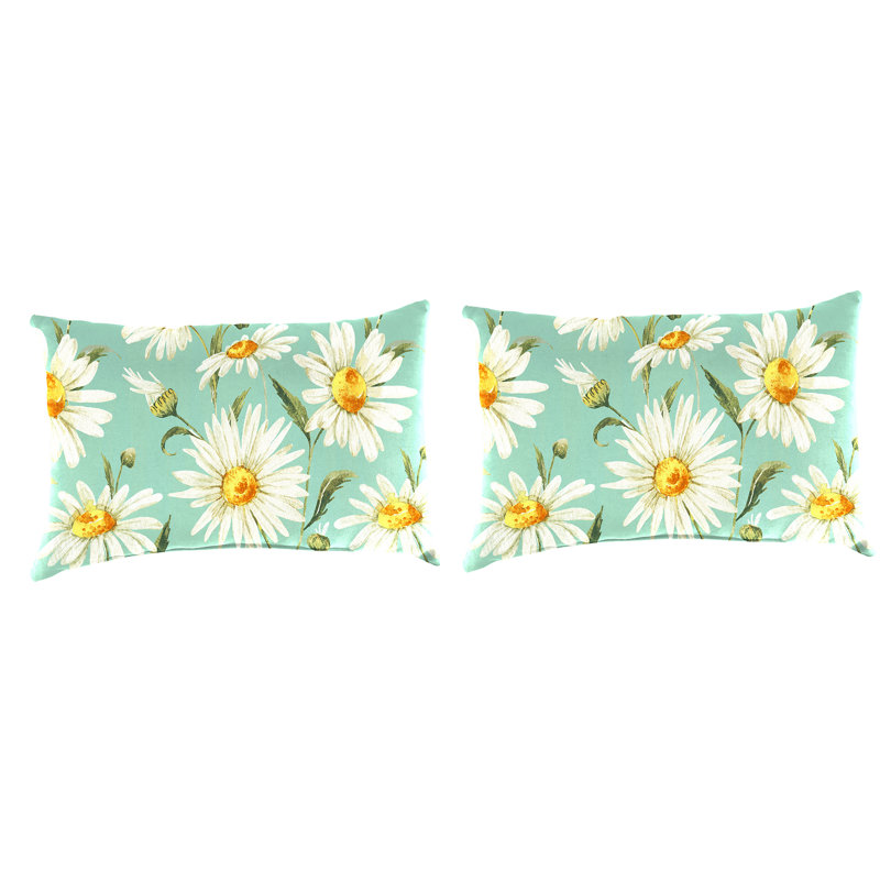 East Urban Home - Piece Cushion, Green/White/Yellow