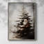 «Christmas Holiday Art - Series 2-XLV III», reproduction d'art encadrée - bois massif XMAI81826-1823325747