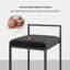 Camberly Upholstered Counter Stool with Metal Frame